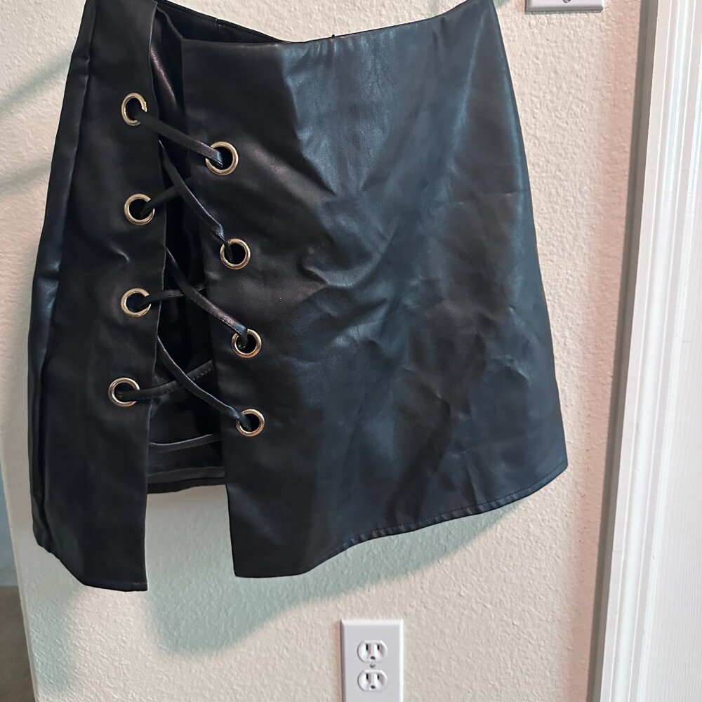 Boohoo Faux Leather Skirt